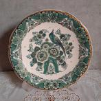 Gaaf Delfts groen wandbord diam 25 cm ( W ), Ophalen of Verzenden