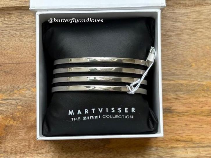 Mart Visser Zinzi Collection MVA1 Nieuw in doosje, Sieraden, Tassen en Uiterlijk, Armbanden, Nieuw, Zilver, Zilver, Ophalen