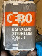 Gratis!!!-CEBO Kalkzandsteenlijm Zomer 25 KG, Ophalen, Gebruikt, Kalkzandstenen