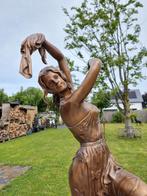 💧👉XXL: Fontein, Bronze Sjaal Danseres - Dames Beeld brons, Tuin en Terras, Tuinbeelden, -, -, Nieuw, Ophalen of Verzenden