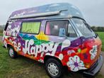 Vrolijke Volkswagen t3 benzine bus , hippie camper, Caravans en Kamperen, Campers, Buscamper of Camperbus, Volkswagen, Particulier