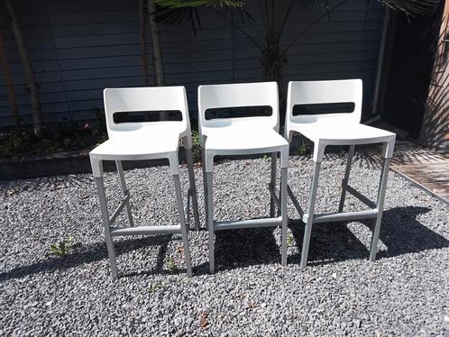 Design Divo Barkrukken - Set van 3, Huis en Inrichting, Barkrukken, Zo goed als nieuw, 60 tot 90 cm, Kunststof, Metaal, 3 krukken