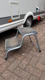 Dubbele caravan opstapje, Caravans en Kamperen, Caravan accessoires, Ophalen, Zo goed als nieuw