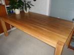 Eikenhouten eettafel - rechthoekig, Huis en Inrichting, Ophalen, Gebruikt, Eikenhout, 200 cm of meer