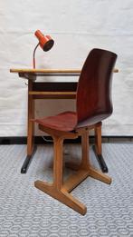 mooie vintage set/retro school lessenaar + stoel, Verzamelen, Retro, Huis en Inrichting, Ophalen