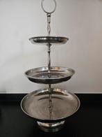 Zware etagiere verchroomd messing, Ophalen of Verzenden, Nieuw