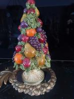 Prachtige  grote kunst fruit vaas, Ophalen, Overige kleuren, Minder dan 50 cm, Glas