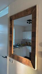Spiegel hout, Ophalen, Zo goed als nieuw, Rechthoekig, Minder dan 100 cm