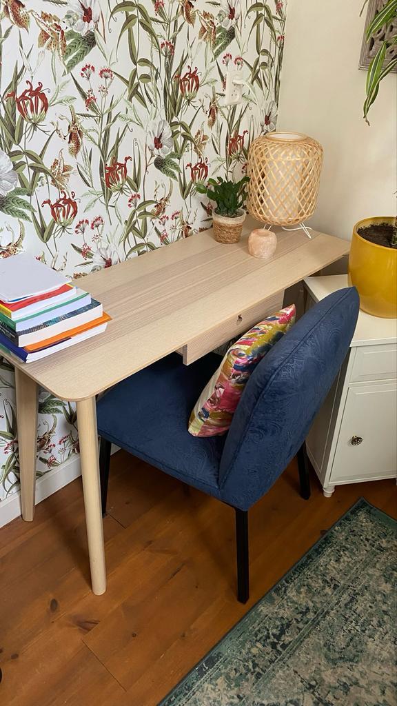 Ikea Lisabo Bureau 118x45 - Stijlvol en Praktisch!, Huis en Inrichting, Bureaus, Gebruikt, Bureau, Ophalen
