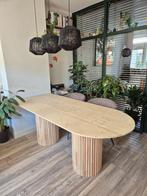 Prachtige Fluted Eettafel, Huis en Inrichting, Tafels | Eettafels, Ophalen, Gebruikt, Fluted, scandinavisch, modern, 200 cm of meer