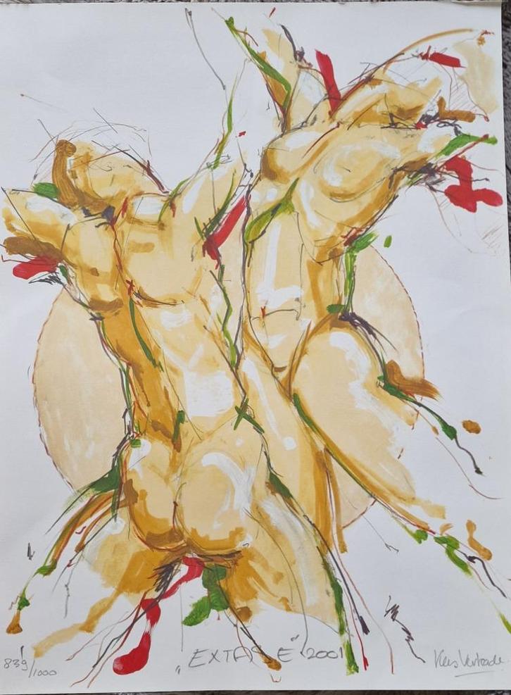 Kees Verkade – gesigneerde litho “Extase” (2001) – 839/1000, Antiek en Kunst, Kunst | Litho's en Zeefdrukken, Ophalen of Verzenden
