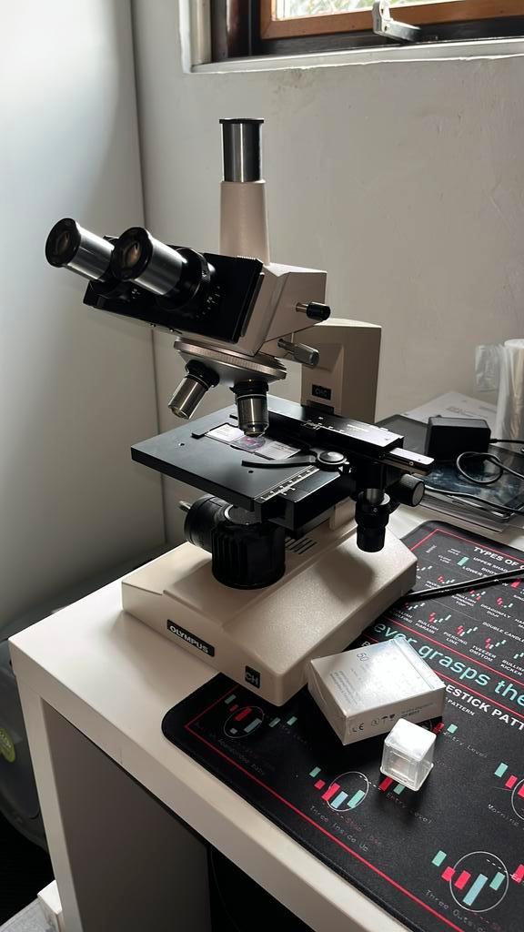 Microscoop Olympus, Audio, Tv en Foto, Optische apparatuur | Microscopen, Gebruikt, Biologische microscoop, 400x tot 1000x, Ophalen of Verzenden