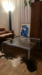 Glazen design tafel Metaform M1, Huis en Inrichting, Ophalen of Verzenden, Rechthoekig, 50 tot 100 cm, Minder dan 50 cm