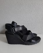 Ecco zwarte sandalen met sleehak maat 37, Kleding | Dames, Schoenen, Ecco, Zwart, Zo goed als nieuw, Sandalen of Muiltjes
