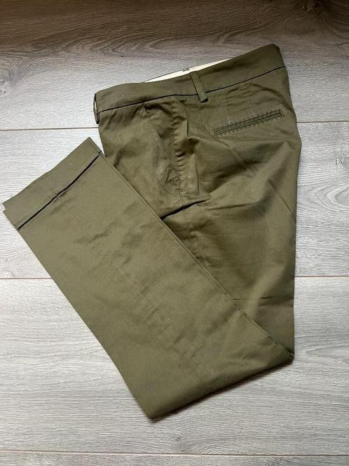 MASSIMO DUTTI - donkergroene broek - 36 (S), Kleding | Dames, Broeken en Pantalons, Zo goed als nieuw, Maat 36 (S), Groen, Lang
