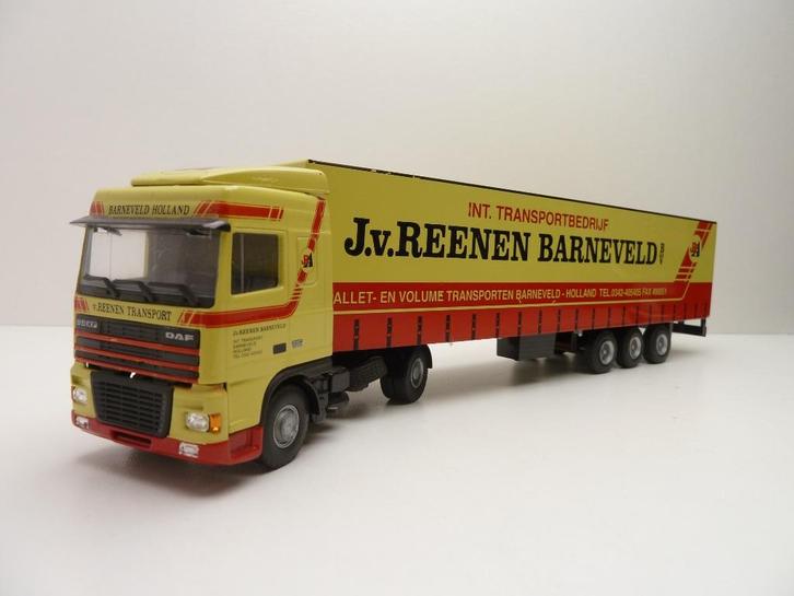 DAF XF  ''  van Reenen Barneveld ''  Lion Car '', Hobby en Vrije tijd, Modelauto's | 1:50, Zo goed als nieuw, Bus of Vrachtwagen