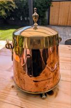Antieke koperen kolen pot, Ophalen of Verzenden