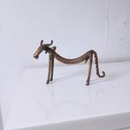 Dhokra Indian Folk Art Brass Standing Cow, Dokra Tribal Anim, Ophalen of Verzenden