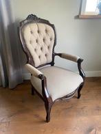 Mooie gecapitonneerde stoel queen Ann landelijk, Antiek en Kunst, Antiek | Meubels | Stoelen en Banken, Ophalen