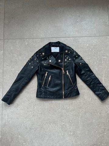 NIK&NIK imitatieleren jas met studs, Maat 128/8 beschikbaar voor biedingen
