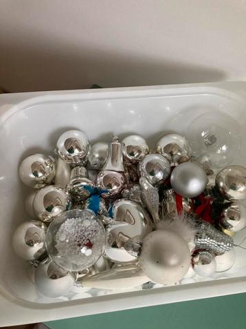 Doos met kerstballen | zilverkleurig - glas beschikbaar voor biedingen