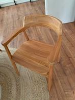 Teakhouten Eetkamerstoelen - 4 stuks, 1 jaar oud, Huis en Inrichting, Ophalen, Bruin, Zo goed als nieuw, Vier