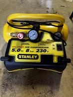 Stanley 5L compressor, Doe-het-zelf en Verbouw, Compressors, Ophalen, 6 tot 10 bar, Zo goed als nieuw, Minder dan 200 liter/min