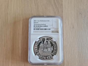 NGC PF70 2021 Scheepjesschelling 2oz Utrecht S6S beschikbaar voor biedingen