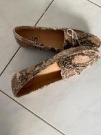 Si instappers slangenprint leer mt 39,5, Ophalen of Verzenden, Zo goed als nieuw, Beige, Instappers