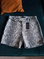 Micha Leather Look Korte Broek - Maat 46, Kleding | Dames, Maat 46/48 (XL) of groter, Nieuw, Ophalen of Verzenden, Grijs