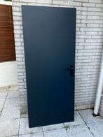 Zwarte binnendeur, linksdraaiend, Doe-het-zelf en Verbouw, Deuren en Horren, Ophalen, Gebruikt, 80 tot 100 cm, Binnendeur