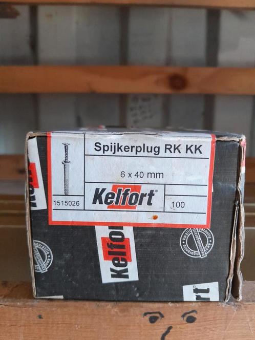 Kelfort Spijkerpluggen - Nieuw in Doos, Doe-het-zelf en Verbouw, IJzerwaren en Bevestigingsmiddelen, Nieuw, Pluggen, Minder dan 50 mm