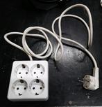 Stekkerdoos vierkant 4 weg, Ophalen of Verzenden, Zo goed als nieuw, 2 tot 5 meter, Overige kabels