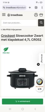 Crock-Pot Slowcooker 7L - Nieuw in Verpakking, Ophalen of Verzenden, Vaatwasmachinebestendig, Nieuw