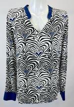 HERZEN'S ANGELEGENHEIT Wit blauw zijde silk top  Maat 38/40, Kleding | Dames, Maat 38/40 (M), HERZEN'S ANGELEGENHEIT, Wit, Ophalen of Verzenden