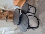 Prachtige Set Mango Houten Salontafels., Ophalen, 50 tot 100 cm, Rond, 50 tot 100 cm