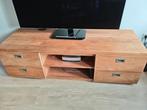 Tv meubel van teakhout, Gebruikt, 150 tot 200 cm, Teakhout, Ophalen of Verzenden