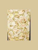 4173 pastel bloemen behang retro geel perzik jaren 70 swiet, Huis en Inrichting, Verzenden, Minder dan 10 m², Beige