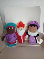 Sinterklaas en 2 Zwarte Pieten Handpoppen, Diversen, Sinterklaas, Ophalen of Verzenden, Zo goed als nieuw
