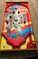 Oude vintage houten kinder flipperkast moto cross motocross, Ophalen of Verzenden