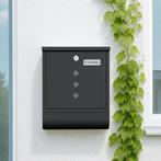 Brievenbus met slot, metaal - 4 sleutels - Antraciet, Nieuw, Ophalen of Verzenden