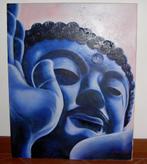 Buddha / Boedha Olieverf schilderij op doek , 80 x 60 cm , o, Ophalen, Oorspronkelijke maker, Nieuw, Schilderij
