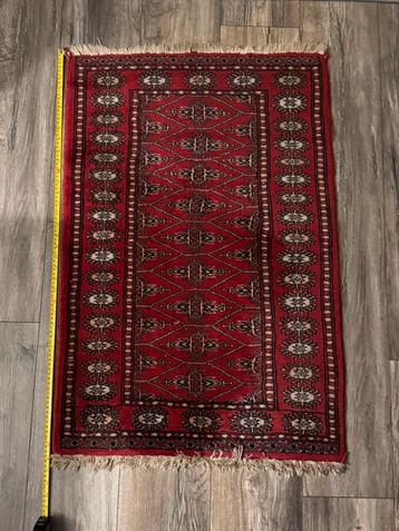 Prachtige, authentieke handgeknoopte Bokhara loper(100x35cm) beschikbaar voor biedingen