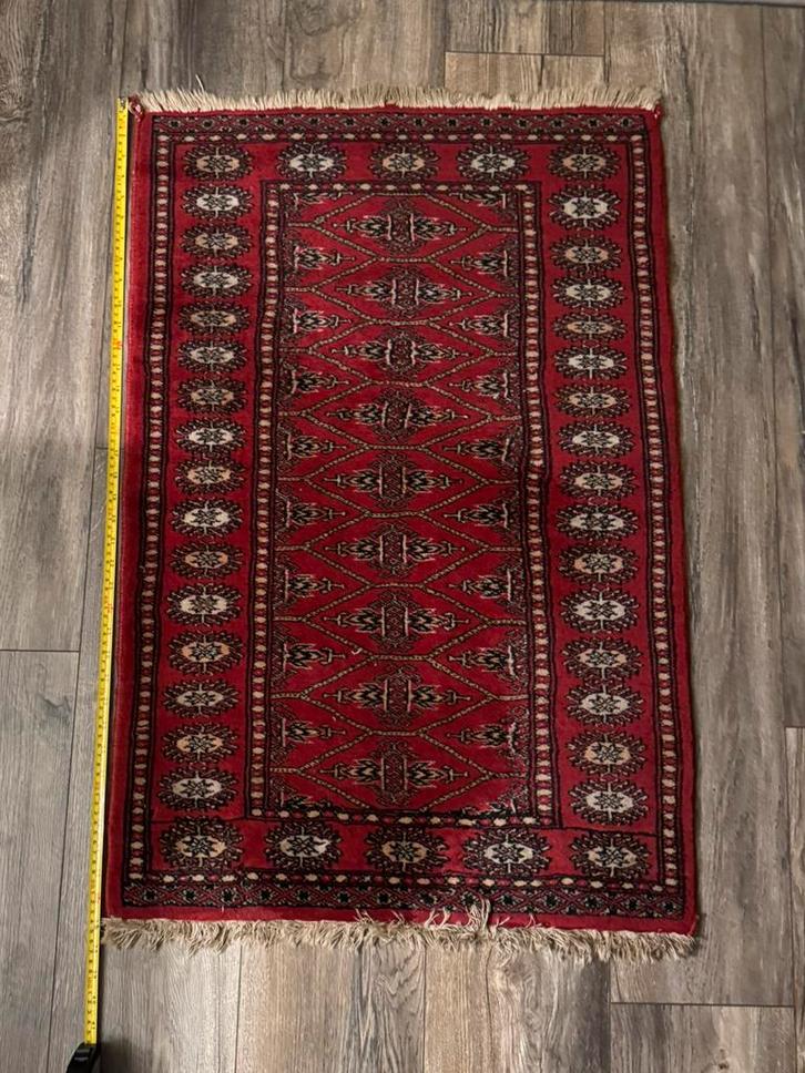 Prachtige, authentieke handgeknoopte Bokhara loper(100x35cm), Antiek en Kunst, Antiek | Kleden en Textiel, Ophalen