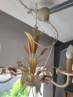 Vintage Franse metalen plafondlamp foto 1 t/m 3, Heikant 21 Kaatsheuvel, Frans brocante boudoir landelijk romantisch, Belle Vieille Brocante