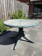 Ideale tuintafel te koop, Tuin en Terras, Tuintafels, Ophalen, Zo goed als nieuw, Rond, Plastic
