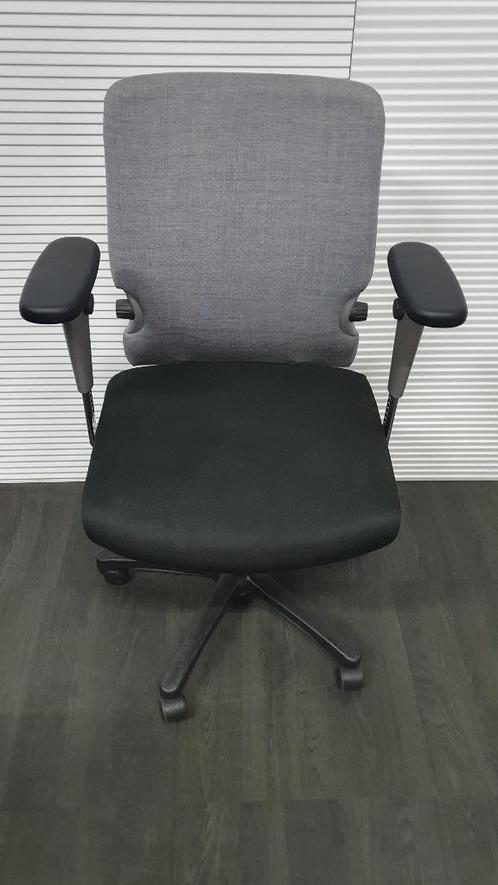 Bureaustoel Haworth Comforto 77 zwart/lichtgrijs, Huis en Inrichting, Bureaustoelen, Zo goed als nieuw, Bureaustoel, Zwart, Ophalen