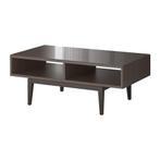 Ikea Regissör salontafel bruine kleur met glasplaat., Ophalen, Zo goed als nieuw
