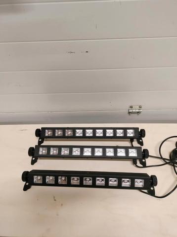 3 Blacklights UV LED Bar 9x3W  beschikbaar voor biedingen