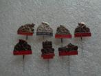 7 stuks Metalen Fiets-Motor- Auto Sport Speldjes., Verzamelen, Speldjes, Pins en Buttons, Ophalen of Verzenden, Zo goed als nieuw